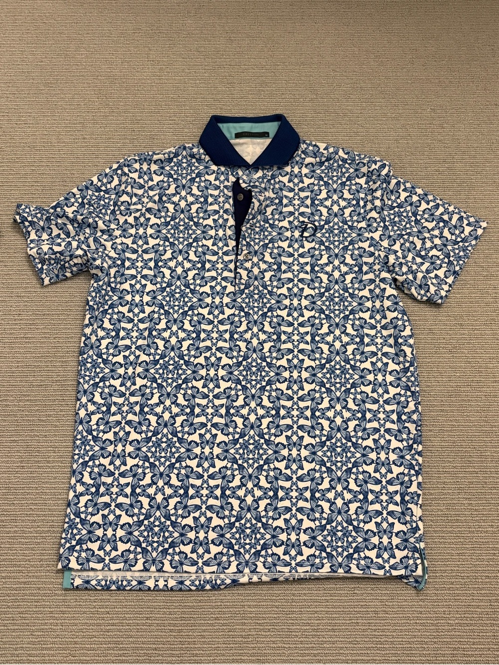 Greyson Butterfly Patterned Polo